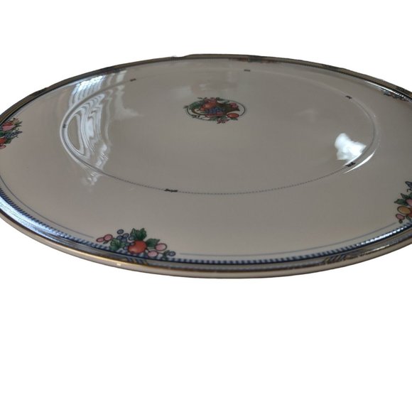 Christopher Stuart Y1008 Fruit Basket pattern Bone China Platter Cake Plate - Picture 5 of 14